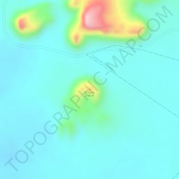 El Pelón topographic map, elevation, terrain