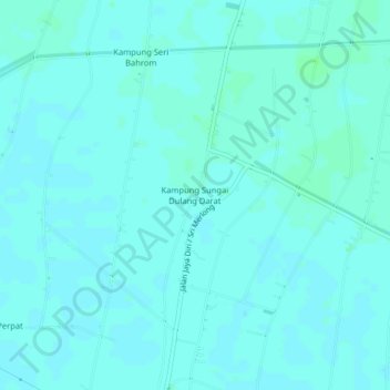 Kampung Sungai Dulang Darat topographic map, elevation, terrain