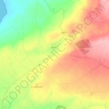 Doolin Cave topographic map, elevation, terrain
