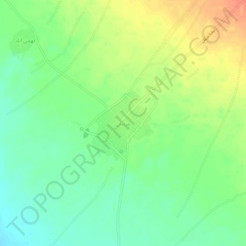 mazinan topographic map, elevation, terrain