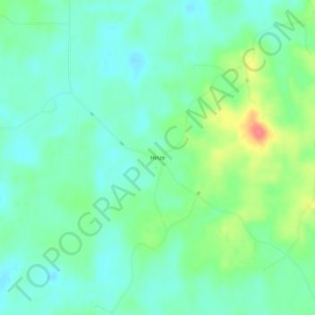 Hinze topographic map, elevation, terrain