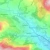 Trecynon topographic map, elevation, terrain