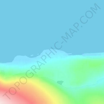 Cape Columbia topographic map, elevation, terrain