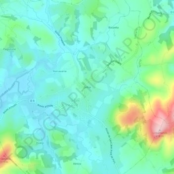 Zelhai topographic map, elevation, terrain