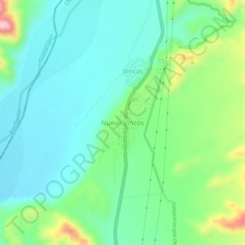 Nuevo Vinzos topographic map, elevation, terrain
