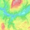 Pontverre topographic map, elevation, terrain