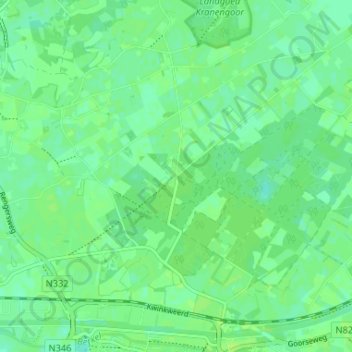 Exel topographic map, elevation, terrain