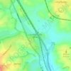 Long Buckby Wharf topographic map, elevation, terrain