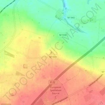 Odarslöv topographic map, elevation, terrain