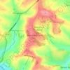 Blandford Camp topographic map, elevation, terrain