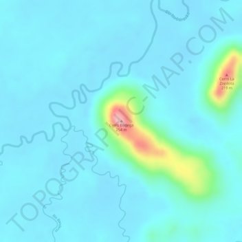 Bodega topographic map, elevation, terrain