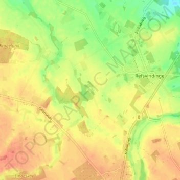 Lunget topographic map, elevation, terrain