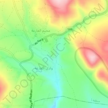 Saladin Castle topographic map, elevation, terrain