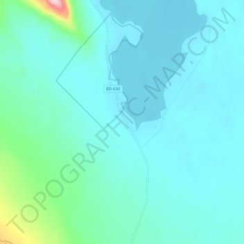 Stenudden topographic map, elevation, terrain