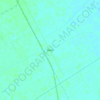 Magnet topographic map, elevation, terrain