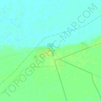 Hansot topographic map, elevation, terrain