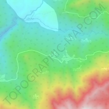 Gome topographic map, elevation, terrain