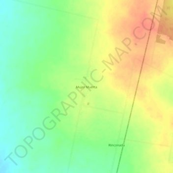 Mujer Muerta topographic map, elevation, terrain
