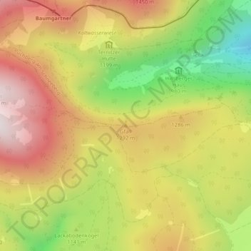 Gfäll topographic map, elevation, terrain