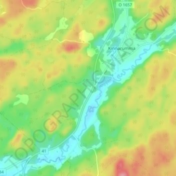 Stenastorp topographic map, elevation, terrain