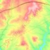 Areia topographic map, elevation, terrain