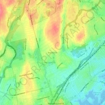 Beechmont topographic map, elevation, terrain