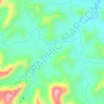 Burrinho topographic map, elevation, terrain