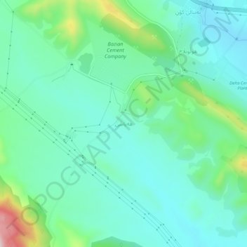 Hayasi topographic map, elevation, terrain