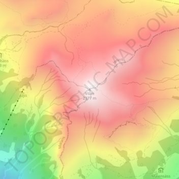Vilan topographic map, elevation, terrain