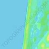 Plage du Truc Vert topographic map, elevation, terrain