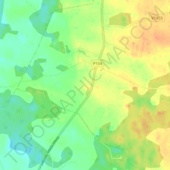 Degole topographic map, elevation, terrain