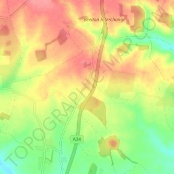 World's End topographic map, elevation, terrain