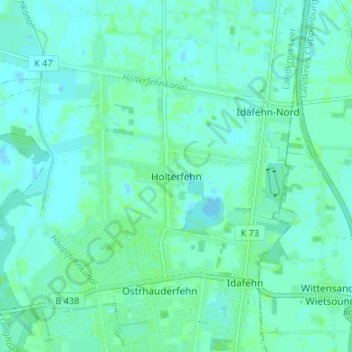 Holterfehn topographic map, elevation, terrain