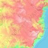 Santa Catarina topographic map, elevation, terrain