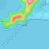Ponta do Tigre topographic map, elevation, terrain
