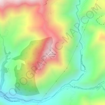 Loma De Ciaga topographic map, elevation, terrain
