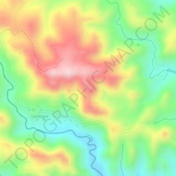 Kangkoka Panoramic View topographic map, elevation, terrain