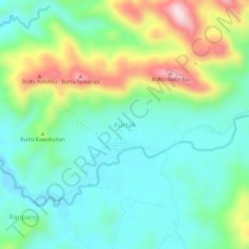 Kurrak topographic map, elevation, terrain