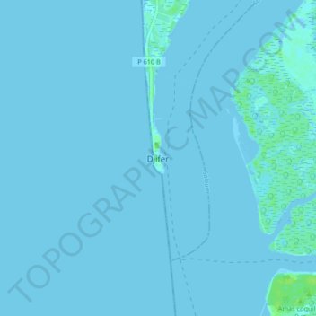 Djifer topographic map, elevation, terrain