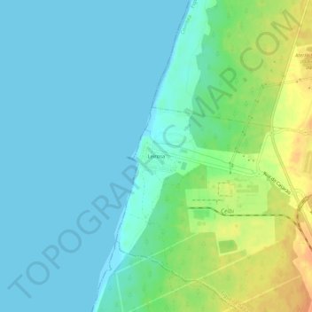 Leirosa topographic map, elevation, terrain