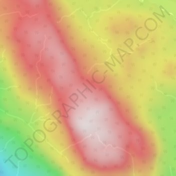 Pembroke Range topographic map, elevation, terrain