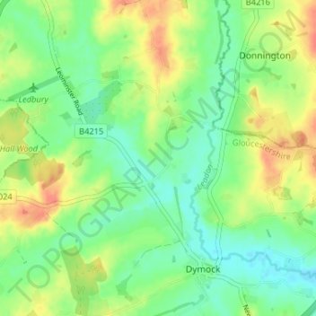 Tillers Green topographic map, elevation, terrain