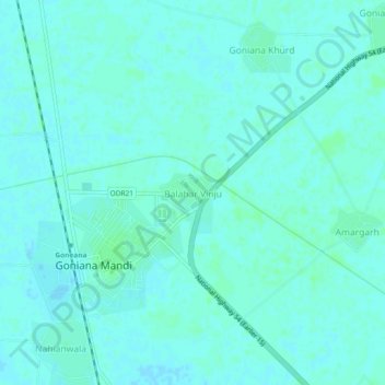Balahar Vinju topographic map, elevation, terrain