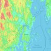 Tønsberg topographic map, elevation, terrain