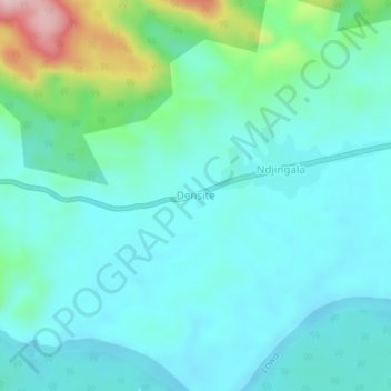 Densite topographic map, elevation, terrain