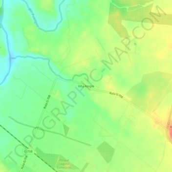 Villa Alegre topographic map, elevation, terrain