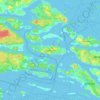 Vaxholm topographic map, elevation, terrain