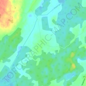 Kiuļi topographic map, elevation, terrain