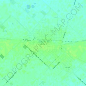 Norberto de la Riestra topographic map, elevation, terrain