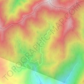 鄣山村 topographic map, elevation, terrain